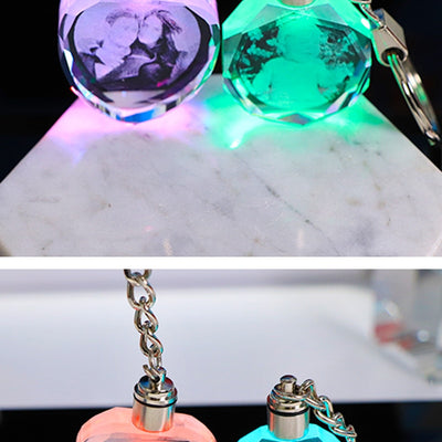 Llavero de Cristal Personalizado con Foto y Luz LED - Regalo Familiar - Image 19