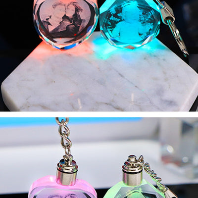 Llavero de Cristal Personalizado con Foto y Luz LED - Regalo Familiar - Image 20