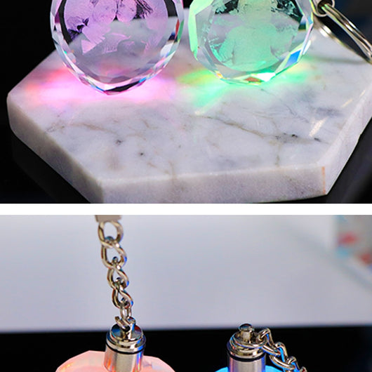 Llavero de Cristal Personalizado con Foto y Luz LED - Regalo Familiar - Image 21