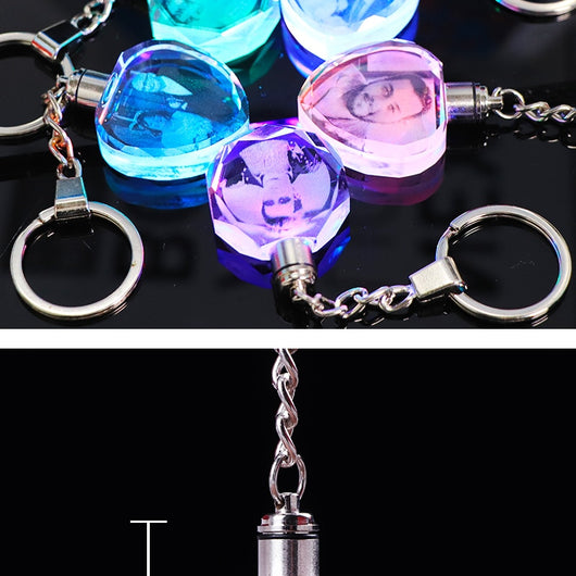 Llavero de Cristal Personalizado con Foto y Luz LED - Regalo Familiar - Image 23