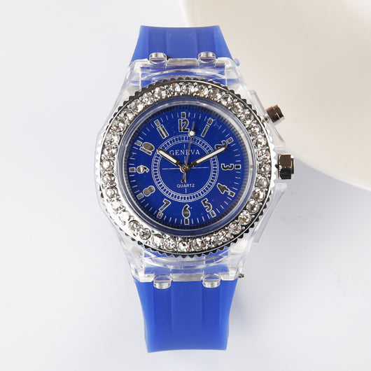 Reloj LED Luminoso Geneva para Mujer con Pulsera de Silicona - Image 29