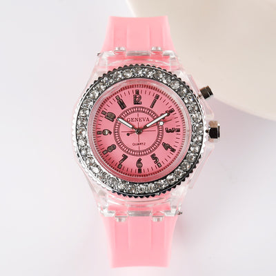 Reloj LED Luminoso Geneva para Mujer con Pulsera de Silicona - Image 33