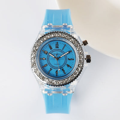 Reloj LED Luminoso Geneva para Mujer con Pulsera de Silicona - Image 34