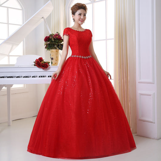 Vestido de Novia 2021 Encaje Hombros Descubiertos Corte Slim Tallas Grandes - Image 12