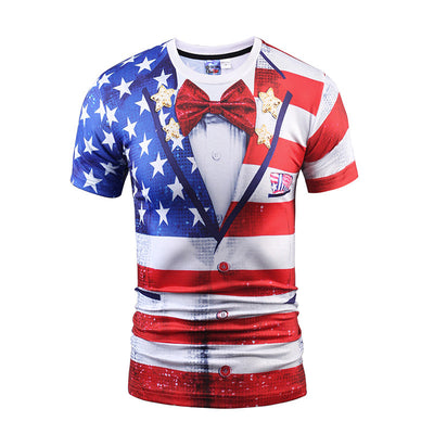 Chaleco Hip Hop Falso con Camiseta Slim Fit Manga Corta para Hombre - Image 19