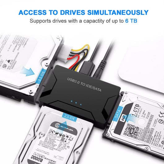 Adaptador SATA a USB 3.0 para 3 Discos Duros - Transferencia Ultrarrápida - Image 6