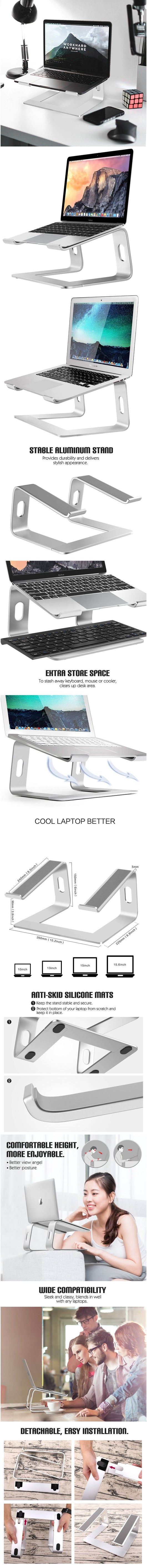 Soporte Ergonómico de Aluminio para Laptop y Computadora - Image 10