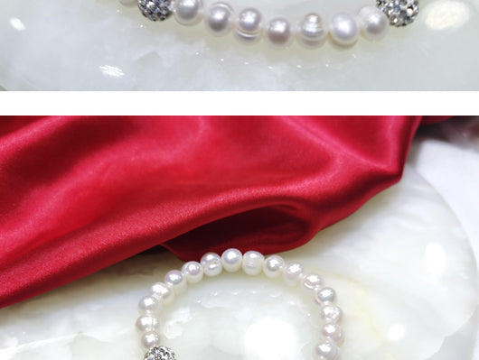 Conjunto de Collar y Pulsera de Perlas 8-9mm - Image 10