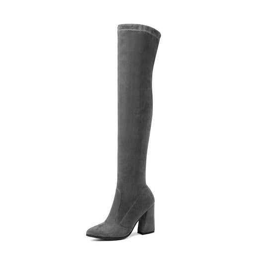 Botas Altas hasta la Rodilla con Tacón Fino Aguja y Elástico - Image 47