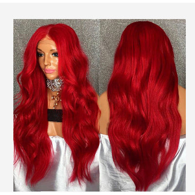 Peluca Roja Larga Rizada para Mujer - Image 12