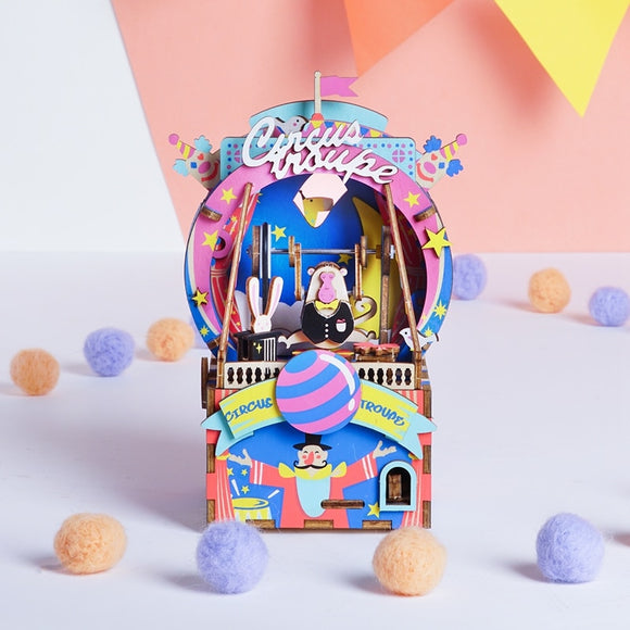 Caja de Música 3D Gatita Ballet - Puzzle de Madera Armable con Movimiento