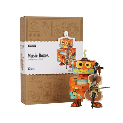 Caja de Música 3D Gatita Ballet - Puzzle de Madera Armable con Movimiento - Image 15