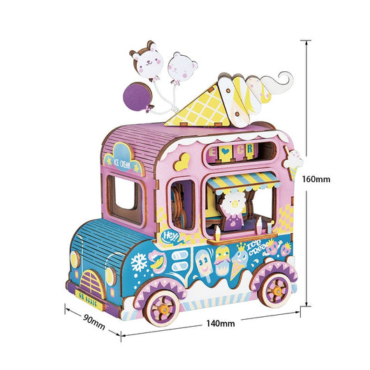 Caja de Música 3D Gatita Ballet - Puzzle de Madera Armable con Movimiento - Image 19