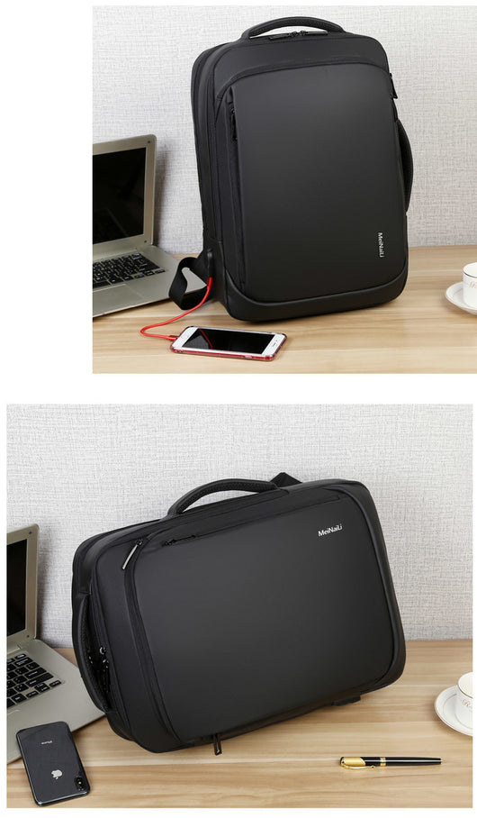 Mochila USB Multifuncional de Nylon para Computadora - Image 8