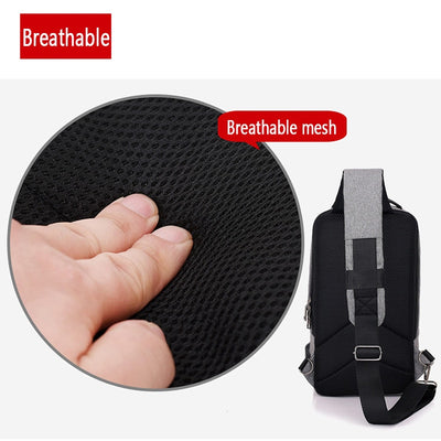 Mochila de Pecho Antirrobo con Carga USB - Image 13