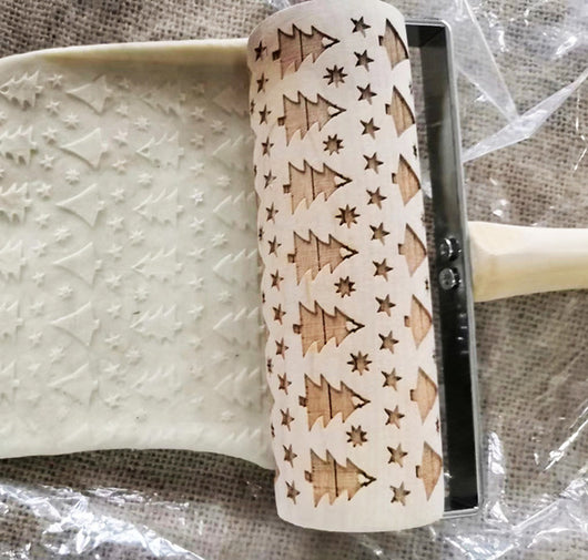Rodillo Grabador Navideño para Masa de Galletas y Fondant - Image 19
