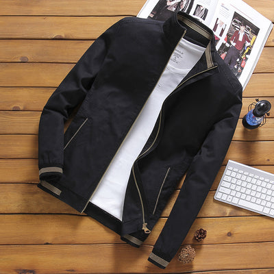 Chaqueta de Algodón Ligera para Hombre con Cuello Clásico - Image 6