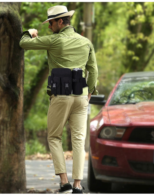 Bolsa Táctica Impermeable para Cintura con Compartimentos para Botellas - Image 11