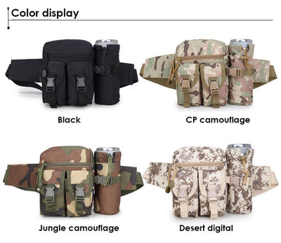 Bolsa Táctica Impermeable para Cintura con Compartimentos para Botellas - Image 18