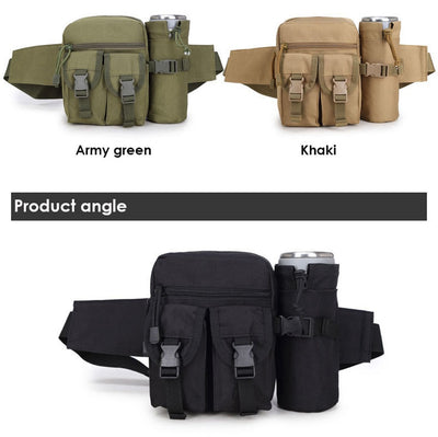 Bolsa Táctica Impermeable para Cintura con Compartimentos para Botellas - Image 19