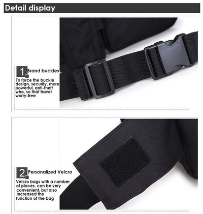 Bolsa Táctica Impermeable para Cintura con Compartimentos para Botellas - Image 34