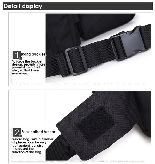 Bolsa Táctica Impermeable para Cintura con Compartimentos para Botellas - Image 34