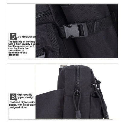 Bolsa Táctica Impermeable para Cintura con Compartimentos para Botellas - Image 36