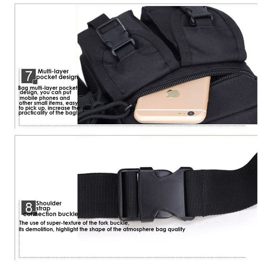 Bolsa Táctica Impermeable para Cintura con Compartimentos para Botellas - Image 37