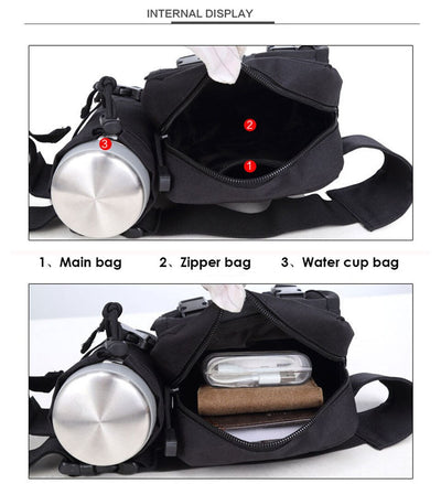 Bolsa Táctica Impermeable para Cintura con Compartimentos para Botellas - Image 38