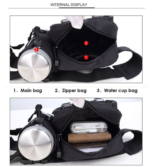 Bolsa Táctica Impermeable para Cintura con Compartimentos para Botellas - Image 38