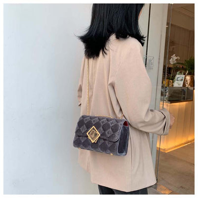 Bolso de Cadena Terciopelo Diamante - Image 21