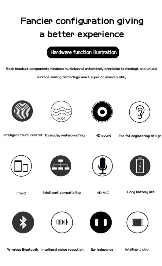 Auriculares Bluetooth con Control Táctil - Image 14
