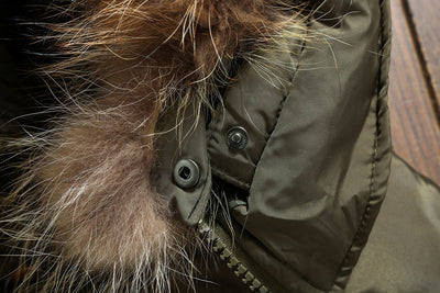 Chaqueta Corta de Plumón de Pato Blanco para Hombre - Image 19