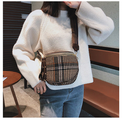 Bolso Bandolera Cuadros con Correa Ancha - Image 19
