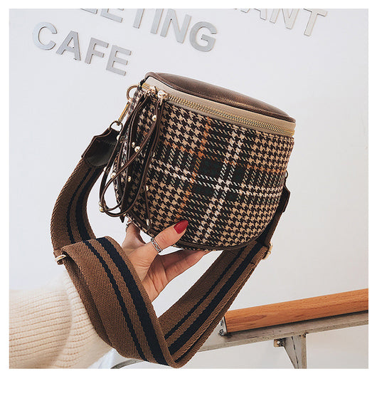 Bolso Bandolera Cuadros con Correa Ancha - Image 22