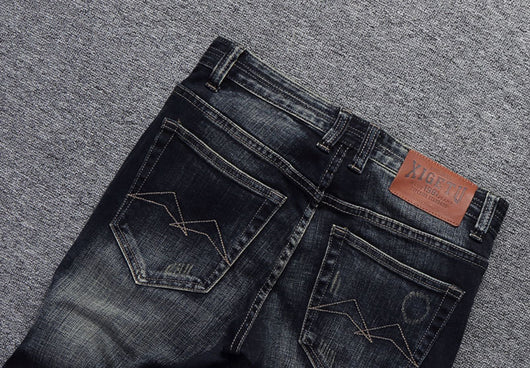 Jeans Slim Fit Desgastados Estilo Europeo y Americano para Hombre - Image 13