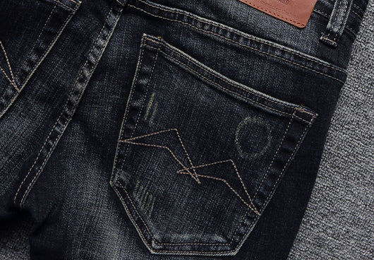 Jeans Slim Fit Desgastados Estilo Europeo y Americano para Hombre - Image 14