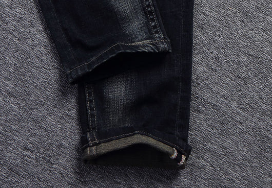 Jeans Slim Fit Desgastados Estilo Europeo y Americano para Hombre - Image 16