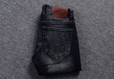 Jeans Slim Fit Desgastados Estilo Europeo y Americano para Hombre - Image 17