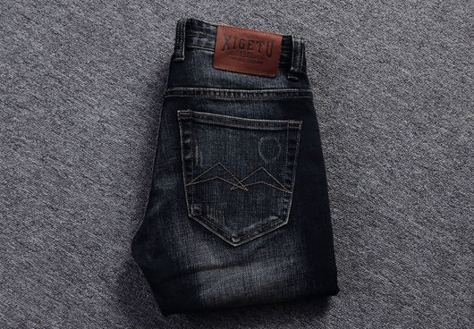 Jeans Slim Fit Desgastados Estilo Europeo y Americano para Hombre - Image 17