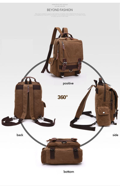 Bolsa de Pecho Cruzada de Lona para Viajes y Aventuras al Aire Libre - Image 19