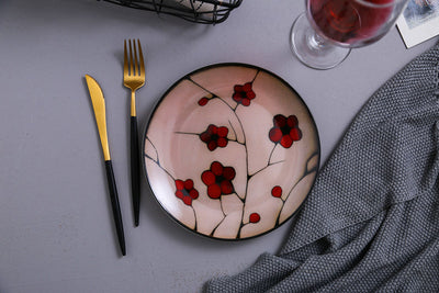 Plato de Cerámica Redondo con Diseño Floral - Image 18