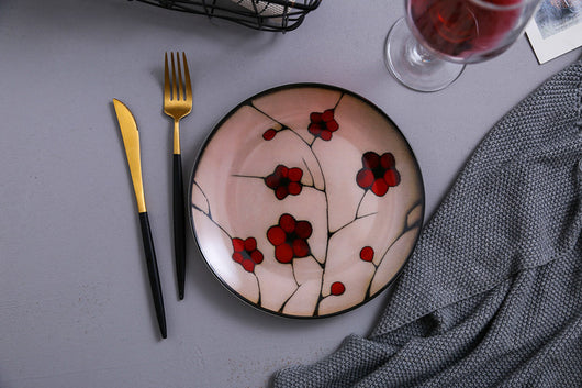 Plato de Cerámica Redondo con Diseño Floral - Image 18