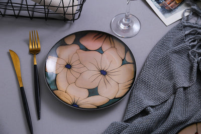 Plato de Cerámica Redondo con Diseño Floral - Image 20