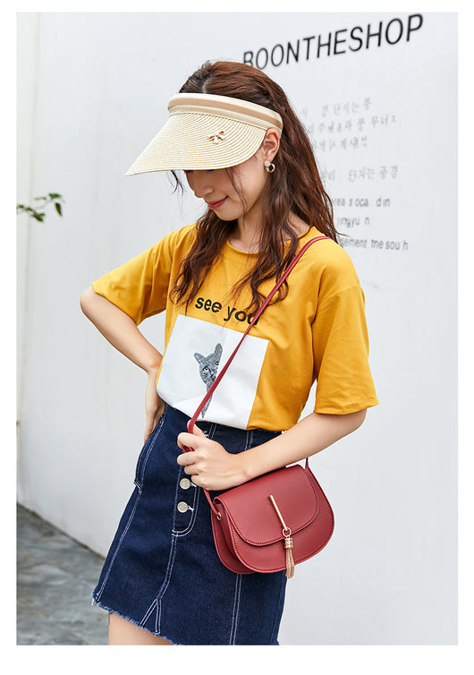 Bolso de Hombro Redondo con Borlas para Mujer - Image 15