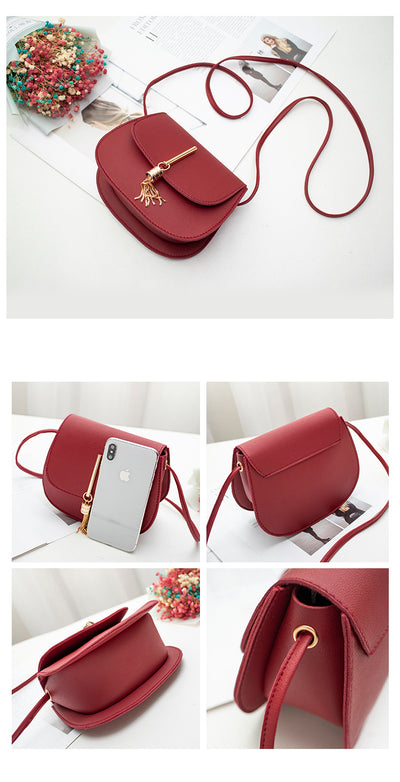 Bolso de Hombro Redondo con Borlas para Mujer - Image 18