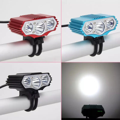 Luz Frontal LED Recargable USB para Bicicleta - Faro T6 Profesional - Image 6