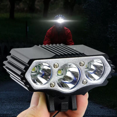 Luz Frontal LED Recargable USB para Bicicleta - Faro T6 Profesional - Image 13