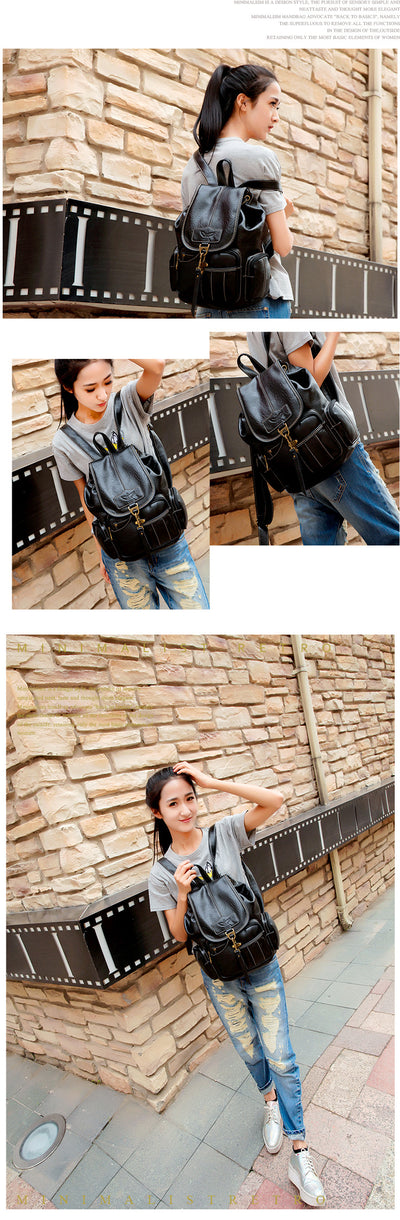 Mochila Bolso de Hombro Retro para Mujer - Estilo Moderno y Funcional - Image 6