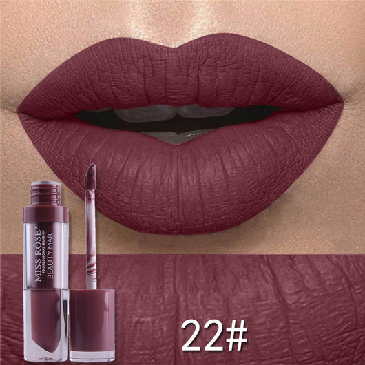 Brillo Labial Mate Larga Duración Anti-Transferencia - Image 28